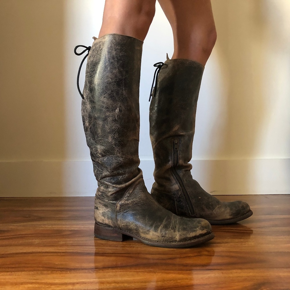 🚫SOLD🚫 Free People Distressed Leather Tall Boots